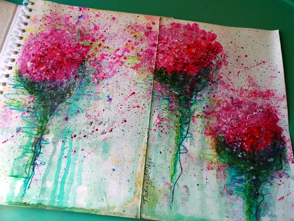 Splatter flowers Life Book 2014
