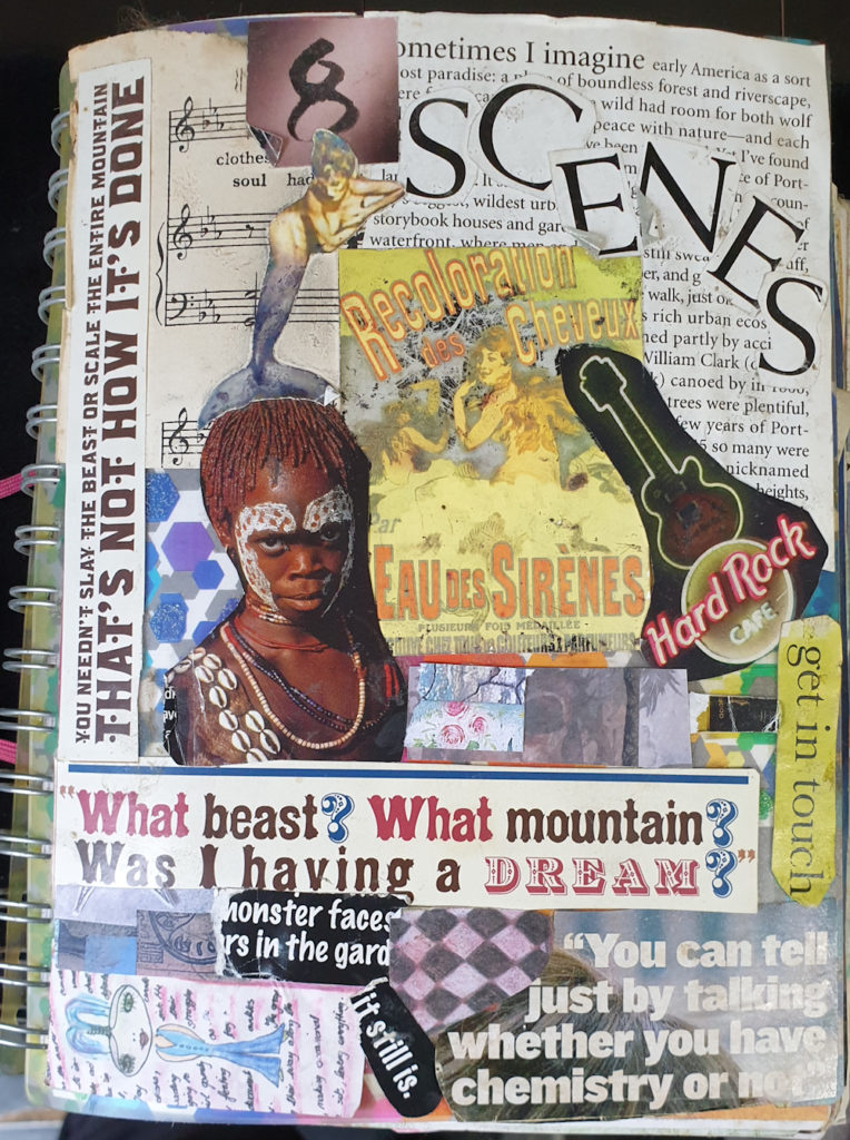 old collaged junk  journal